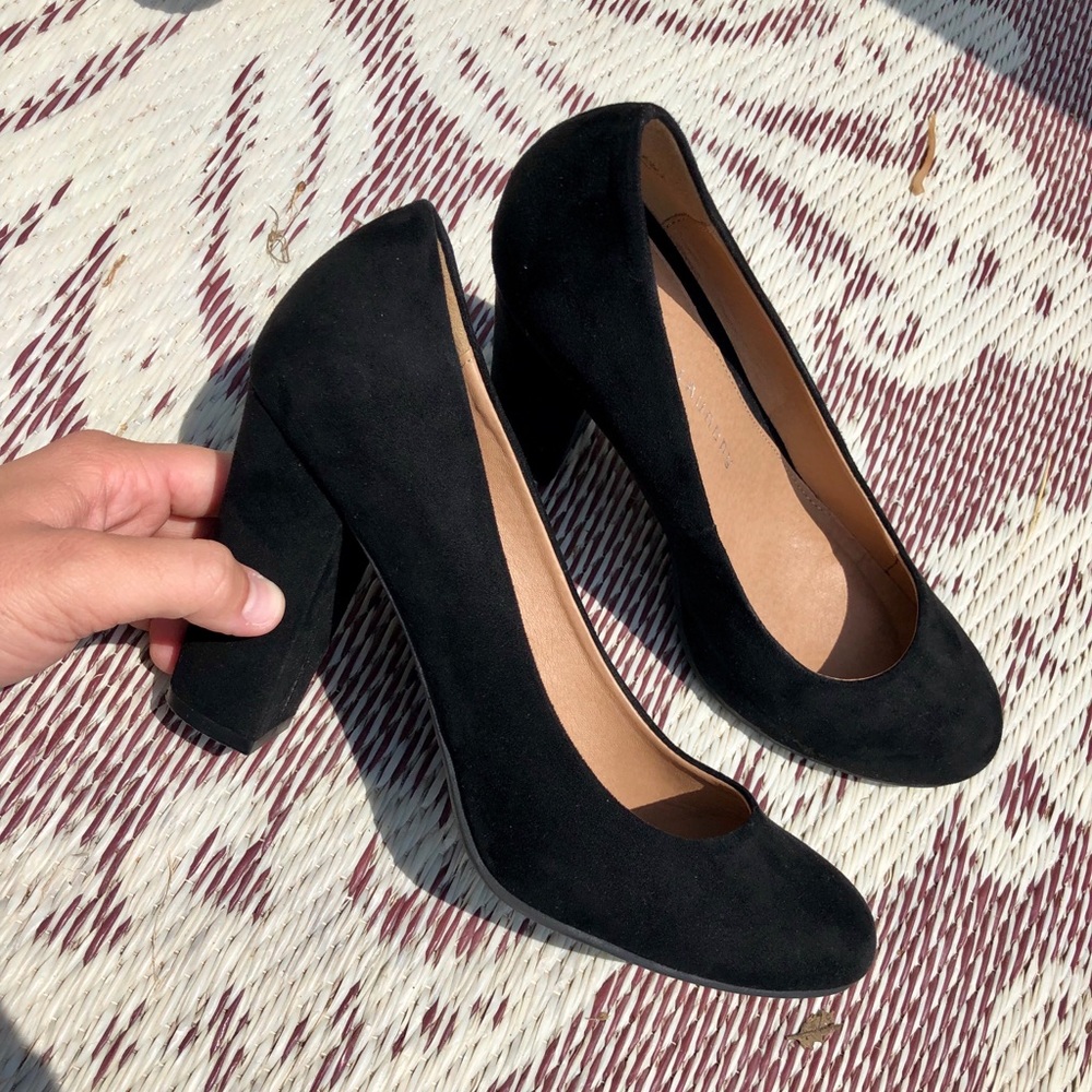 Simple - Velvet Black Heels